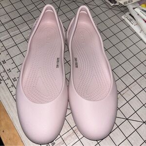 CROCS Women's Pastel Pink Slip-on Shoes 9W